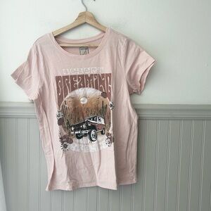 Ford Bronco Medium Pink Graphic Tee - Short Sleeve